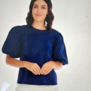 Mud Pie Aurora Top in Navy Blue